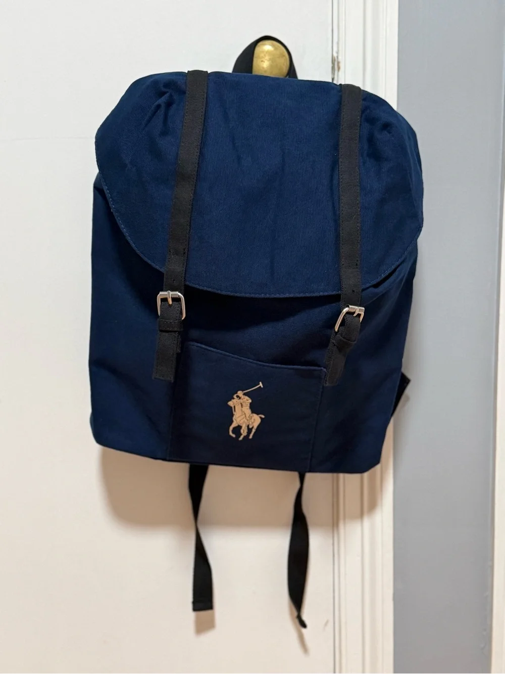 Navy Blue Ralph Lauren Fragrances Drawstring Backpack (NWOT) - Picture 2 of 13